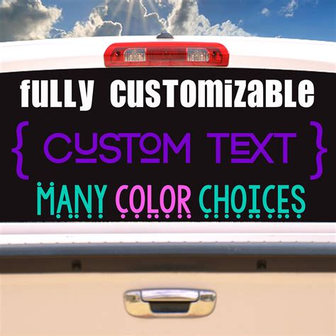 Custom Windshield Decal-Lettering Decals-Image Decals-Number | Etsy