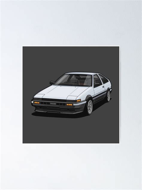 Artwork Toyota Ae86 Sprinter Trueno Initial D Poster For Sale By