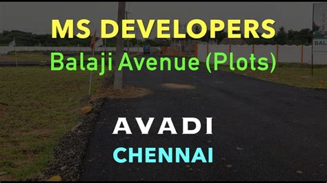 Land For Sale Avadi Gated Community MS Balaji Avenue Avadi