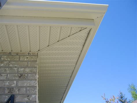 Vented Soffit With Fascia And Trough Dr Roof Winnipeg Manitoba Canada