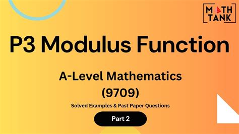 The Modulus Function Part 2 Modulus Inequalities YouTube