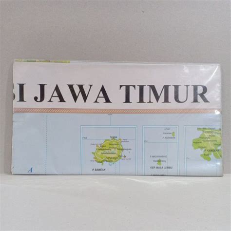 Jual Peta Lipat Provinsi Jawa Timur Uk 109 X 79 Cm Shopee Indonesia