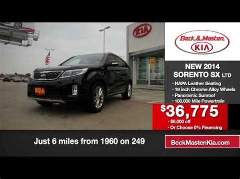 Beck Masten Kia Of Tomball Sorento Sx Limited Event Youtube