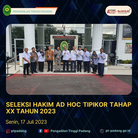 Seleksi Hakim Ad Hoc Tipikor Tahap Xx Tahun Pengadilan Tinggi Padang