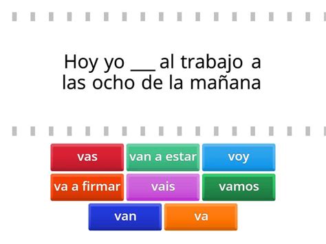 Verbo ir-presente - Find the match