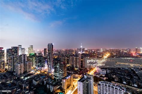 Chengdu Skyline Aerial View High-Res Stock Photo - Getty Images