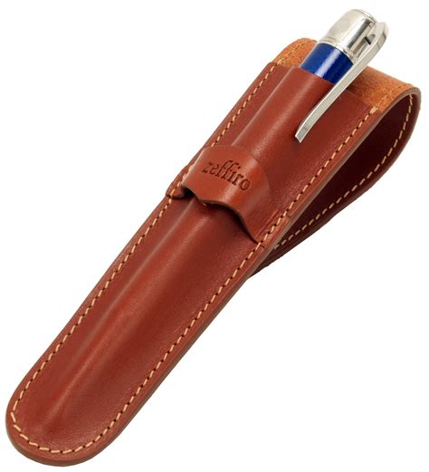 Whole leather Fountain pen Holder Case - Brown