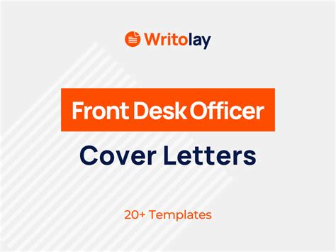 Front Desk Officer Cover Letter Example 4 Templates Writolay