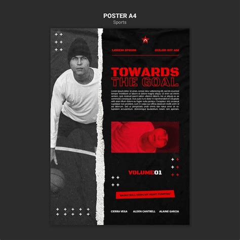 Free PSD | Sports poster template