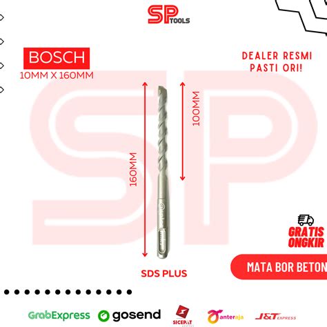 Jual MATA BOR BETON SDS PLUS 1 SDS PLUS 1 BOSCH 10 MM 10MM X 100MM