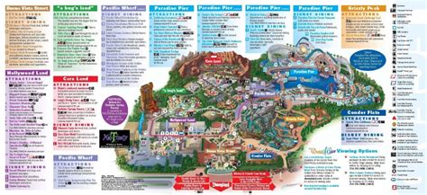 Disney California Adventure Park Map