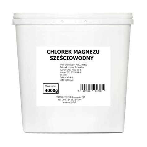 Magnezu Chlorek Niska Cena Na Allegro Pl