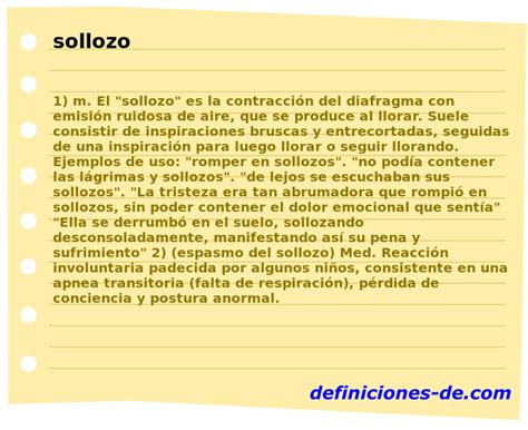 Significado De Sollozo
