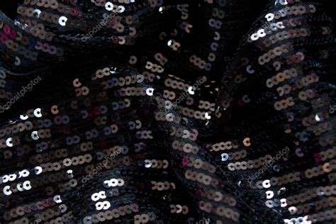 Black Sequin Fabric — Stock Photo © Fajnokg 3000689