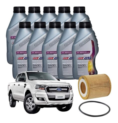 Kit Troca De Óleo Sintético 5w30 Ford Ranger 2 2 3 2 Diesel