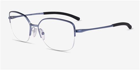 Oakley Moonglow Square Satin Blue Frame Eyeglasses Eyebuydirect