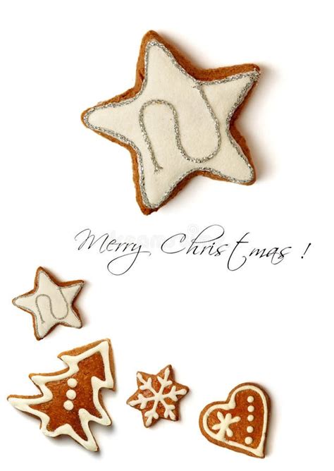 Christmas Card Stock Photo Image Of Shape Food Gingerbread 17062392