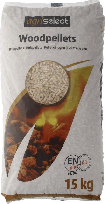 Agriselect Houtpellets EN Plus A1 Naaldhout 15kg Bol