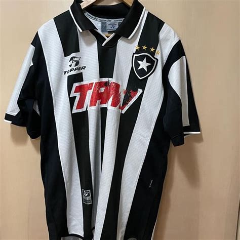 Camisa Futebol Botafogo Topper Tam Rel Quia Camisa Original De Poca