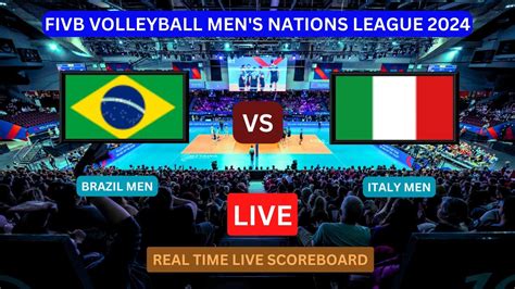 Brazil Vs Italy LIVE Score UPDATE Today 2024 FIVB Volleyball Men S