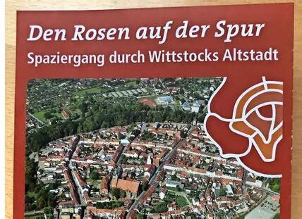 Flyer DEn Rosen Auf Der Spur In Wittstock Sanierung Der Altstadt