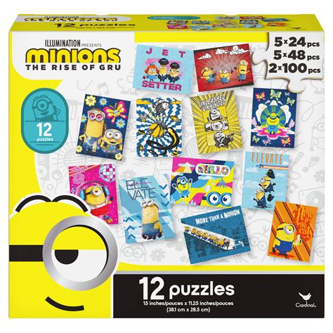 Minions 2 12 Pack Of Puzzles For Kids Ages 4 And Up