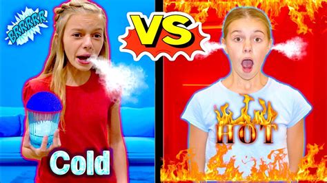 FroZen Hot vs Cold Sisters With Lizzy & Savannah! - YouTube in 2022 ...