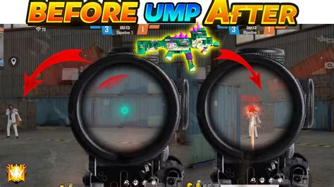 UMP Scope Headshot Tutorial Ump Auto Aimlock Headshot Tutorial White Ff