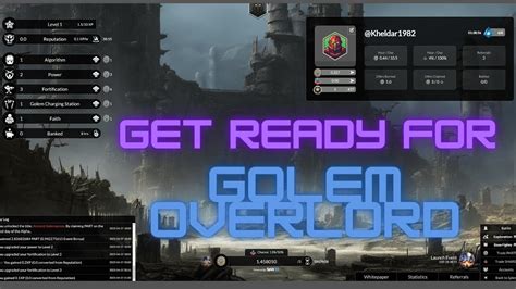 Earn Hive By Being A Golem Overlord Alpha Started Youtube