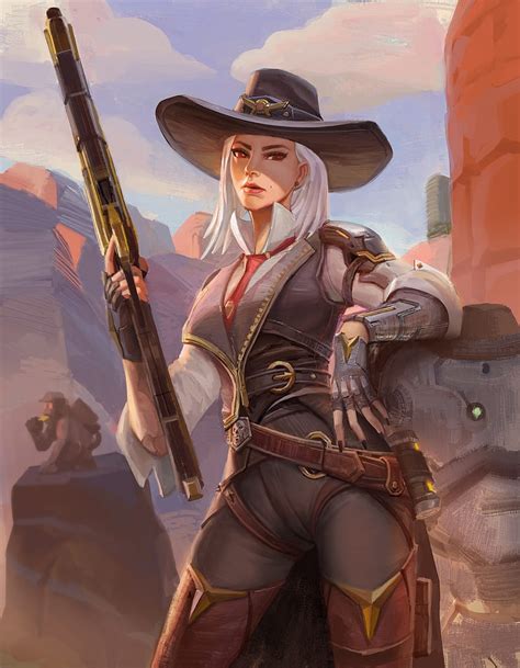 1920x1080px 1080p Free Download Ashe Overwatch White Hair Gloves