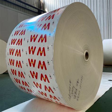 Food Grade Colorful Flexo Printing Pe Coated Gsm Paper Fan