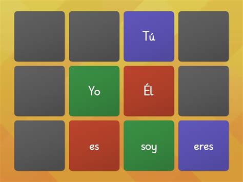 PRESENTE VERBO SER Matching Pairs