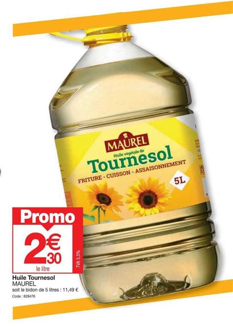 Promo Huile Tournesol Maurel Chez Promocash ICatalogue Fr