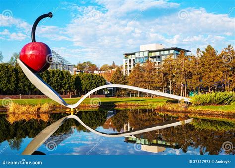 The Spoonbridge And Cherry At The Minneapolis Sculpture Garden