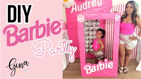 Diy Barbie Party Decorations Barbieboxprop Youtube