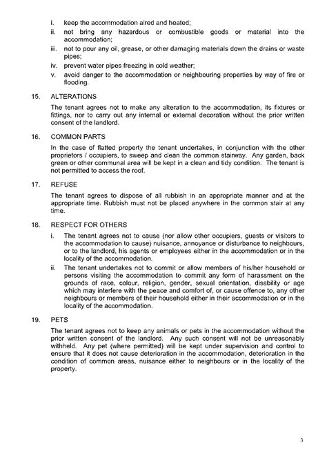 Tenant Agreement 3