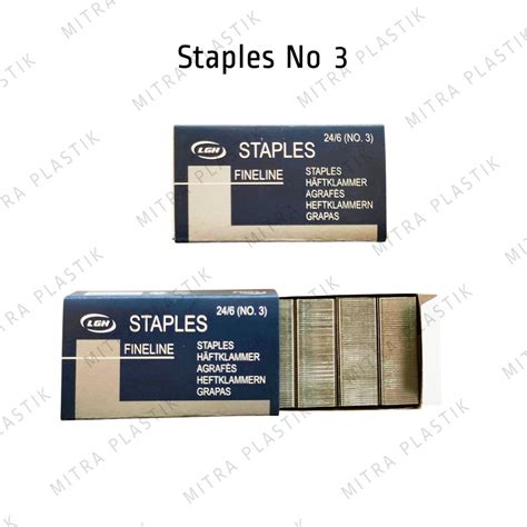 Staples Lgh 246 Isi Hekter No 3 Isi Stapler Besar 6 Mm Lazada Indonesia