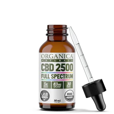 2500mg Full Spectrum Cbd Oil Super Concentrated 83 Milligrams