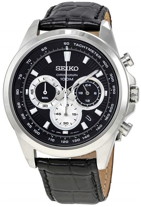 Seiko Neo Sports Chronograph Black Dial Men S Watch SSB249