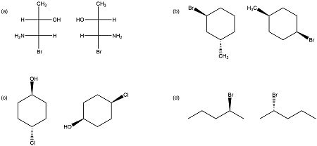 Which of the following is a set of Geometric Isomers? | Homework.Study.com