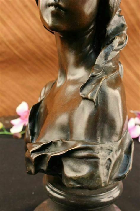 Elegant Original Signed By Milo Bronze Marble Statue Nude Female Bust Sculpture Ebay