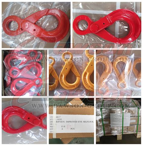 G80 Grade 80 Clevis Swivel Self Locking Hook With Bearing For Crane Lifting Chain Slings