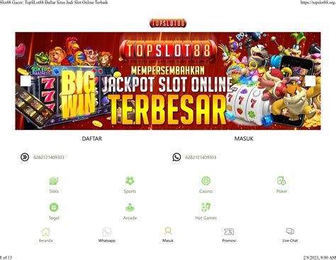 Slot88 Gacor TopSLot88 Daftar Situs Judi Slot Online Terbaik Pdf DocDroid