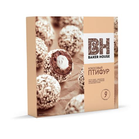 Птифур Baker House пирожные с кокосовым кремом, 225 г - купить с ...