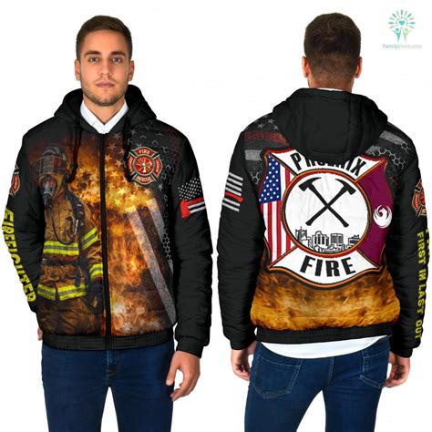 Phoenix Arizona Fire Rescue Department Firefighters Duty Hooded Jacket ...