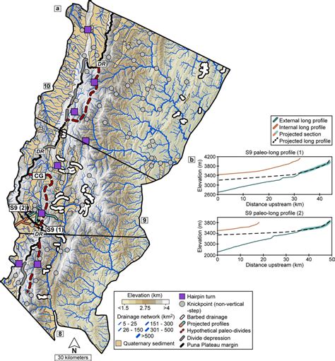 A Dem Drainage Network Geomorphic Evidence Of Drainage