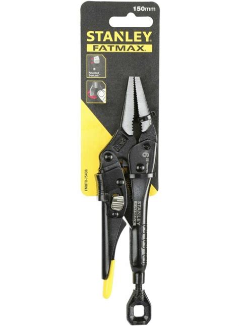 Stanley Fatmax Lockgrip Long Nose Pliers Mm Locking Clamp Vise