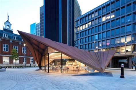 Prefab Monocoque Pavilion In London Is Shaped By Its Environment