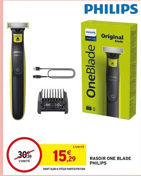 Promo Rasoir One Blade Philips chez Intermarché Contact iCatalogue fr