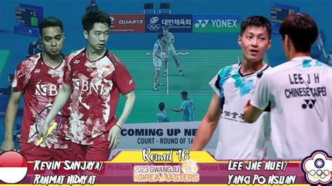 Kevin Rahmat Ina Vs Lee Yang Po Tpe Korea Masters Badminton